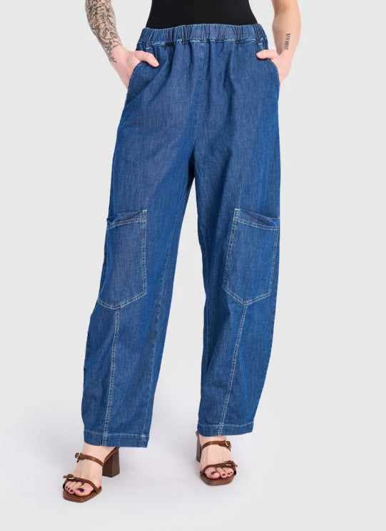 Alembika Pants - Papaya Relaxed Pants, Denim FINAL SALE ITEM