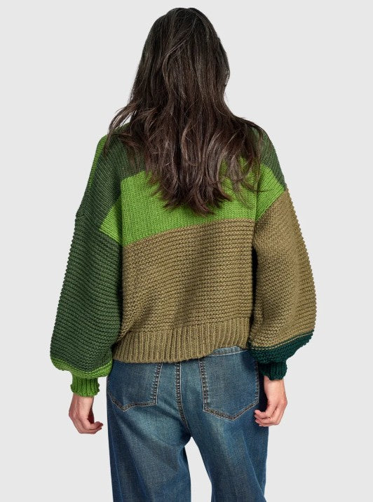 Alembika Clothing - Carnival Chunky Cardigan, Pine