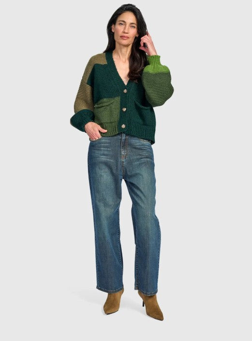 Alembika Clothing - Carnival Chunky Cardigan, Pine