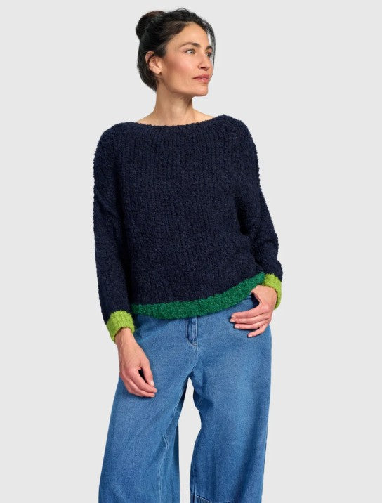 Alembika Clothing - Riff Boucle Sweater, Midnight