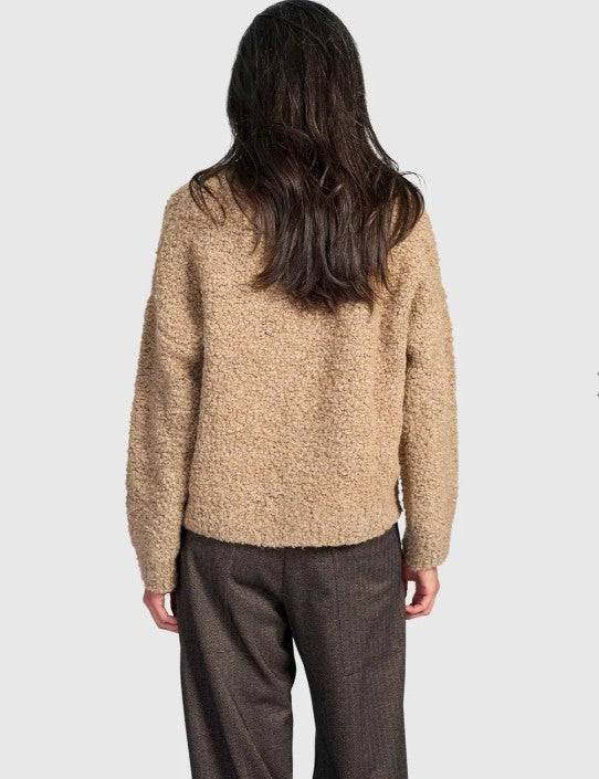 Alembika Clothing - Teddy Boucle Cardigan, Sand