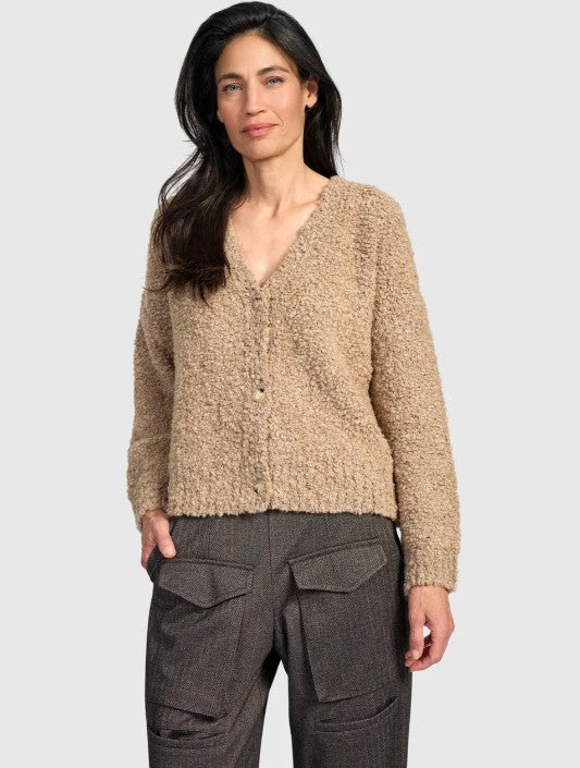 Alembika Clothing - Teddy Boucle Cardigan, Sand