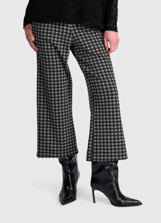Alembika Pants - Moment Crop Pant, Graphite Check