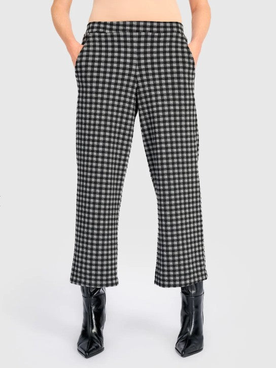Alembika Pants - Moment Crop Pant, Graphite Check