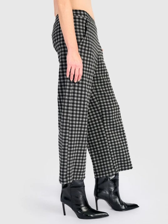 Alembika Pants - Moment Crop Pant, Graphite Check