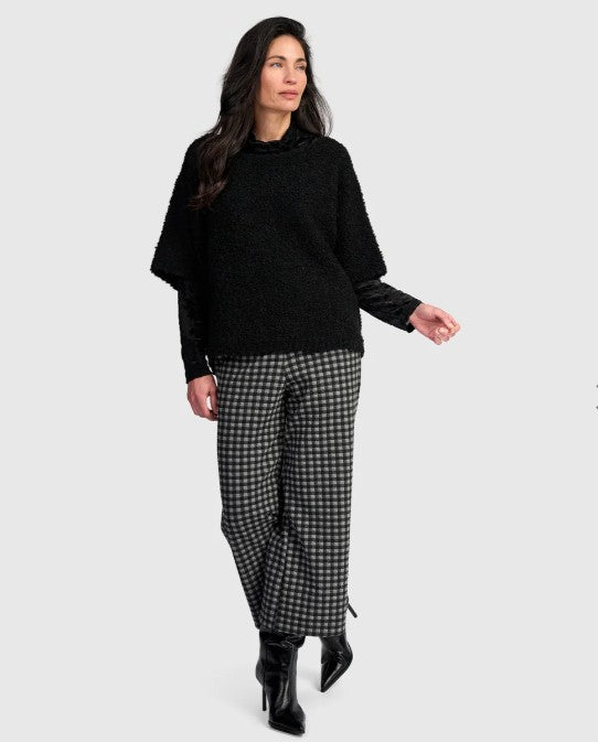 Alembika Pants - Moment Crop Pant, Graphite Check