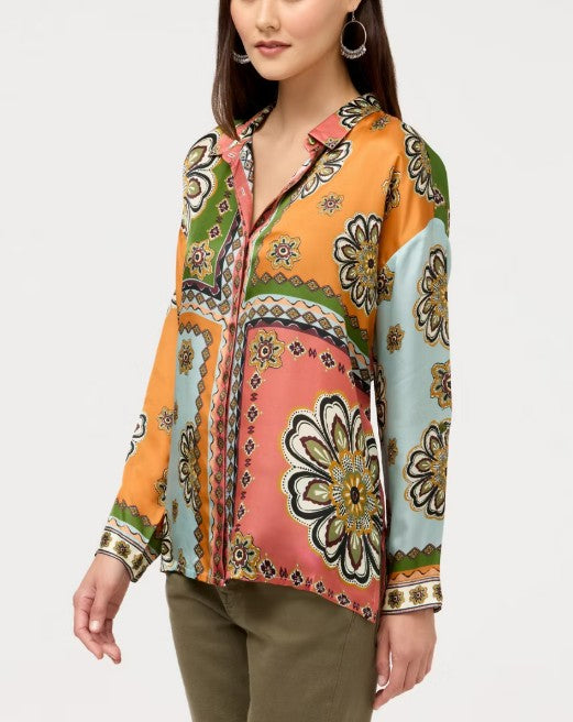 Johnny Was - THE AUDREY BUTTON UP SHIRT WITH HIDDEN PLACKET