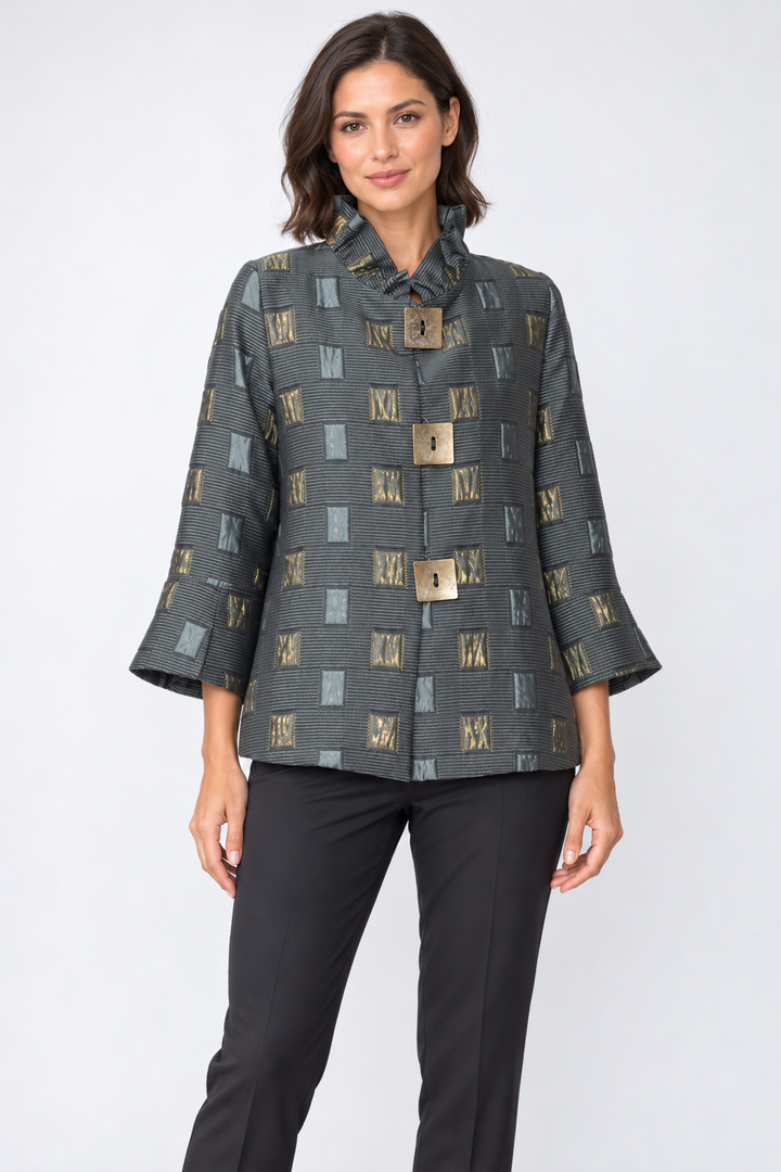 IC Collection - Gilded Geometry Statement Jacket
