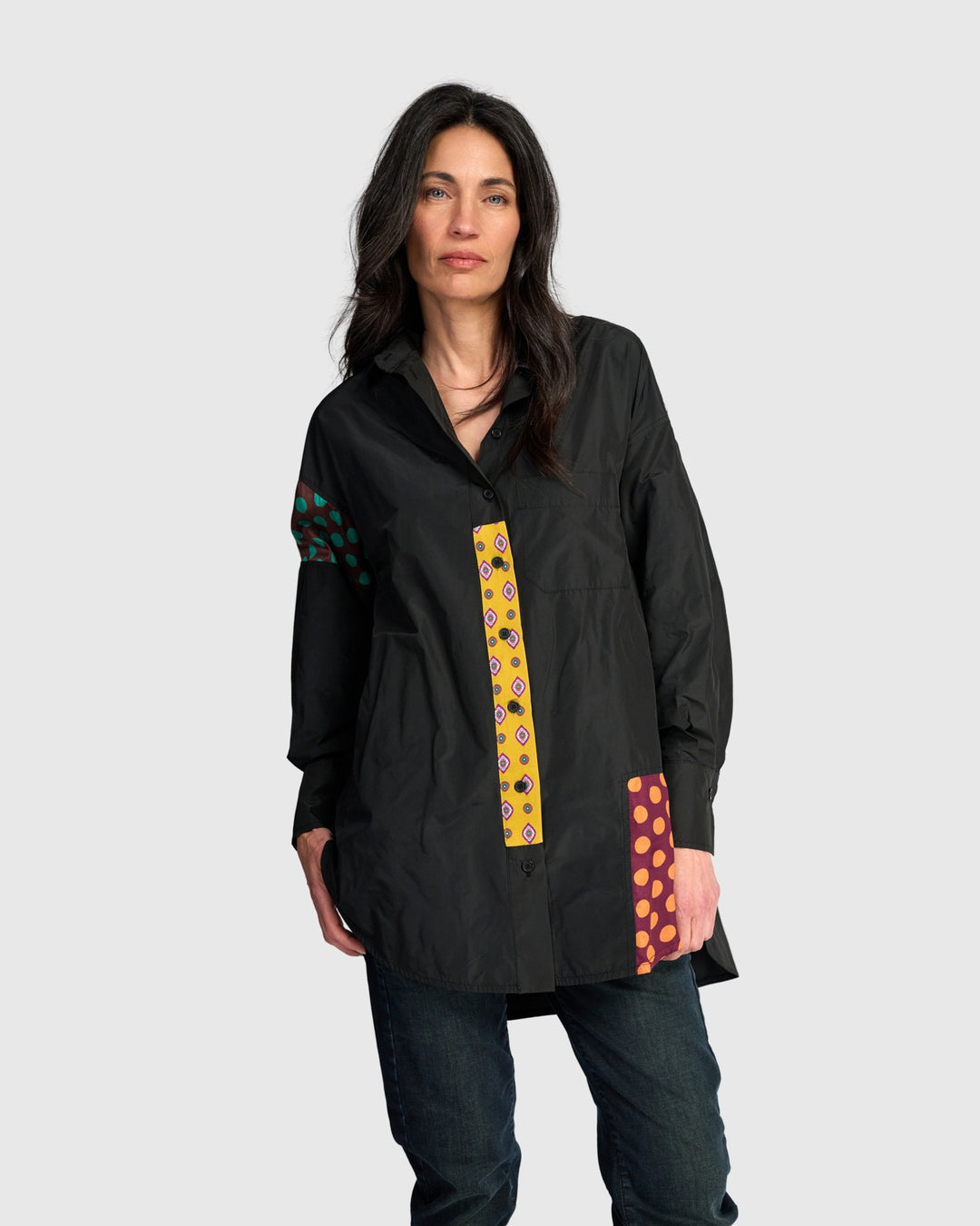 Alembika Tunics - Riot Oversized Shirt, Black