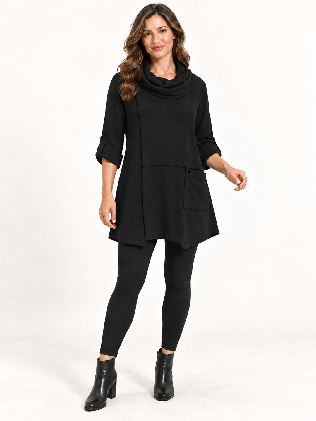 Focus Clothing - Mock Neck Tunic FINAL SALE ITEM