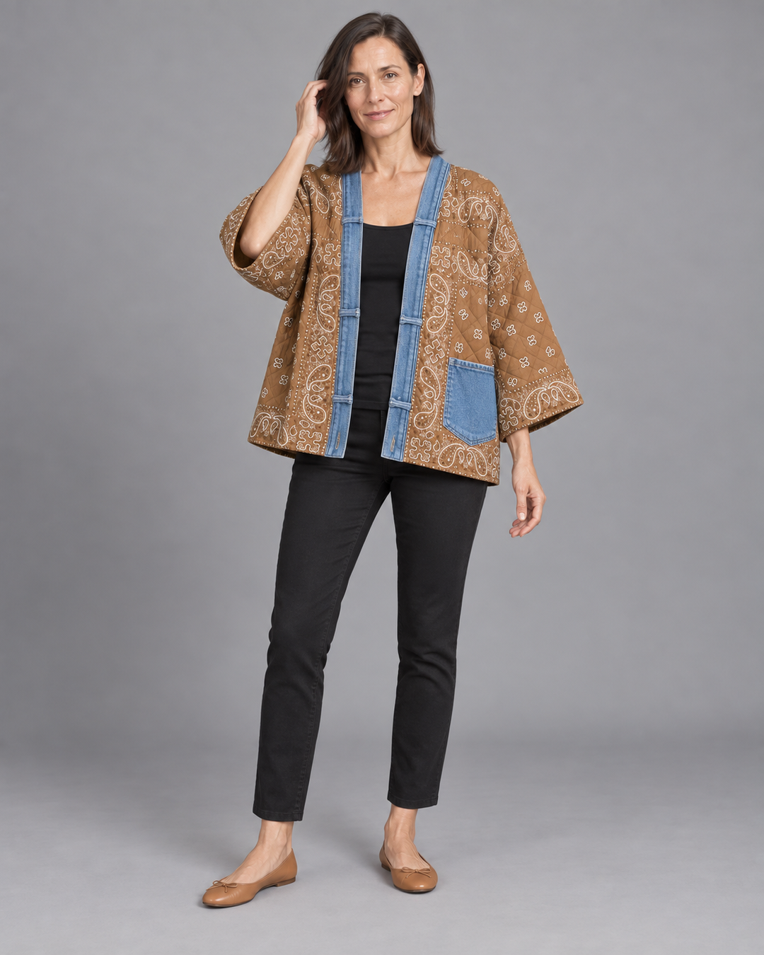 Shannon Passero Kai Kimono Camel front
