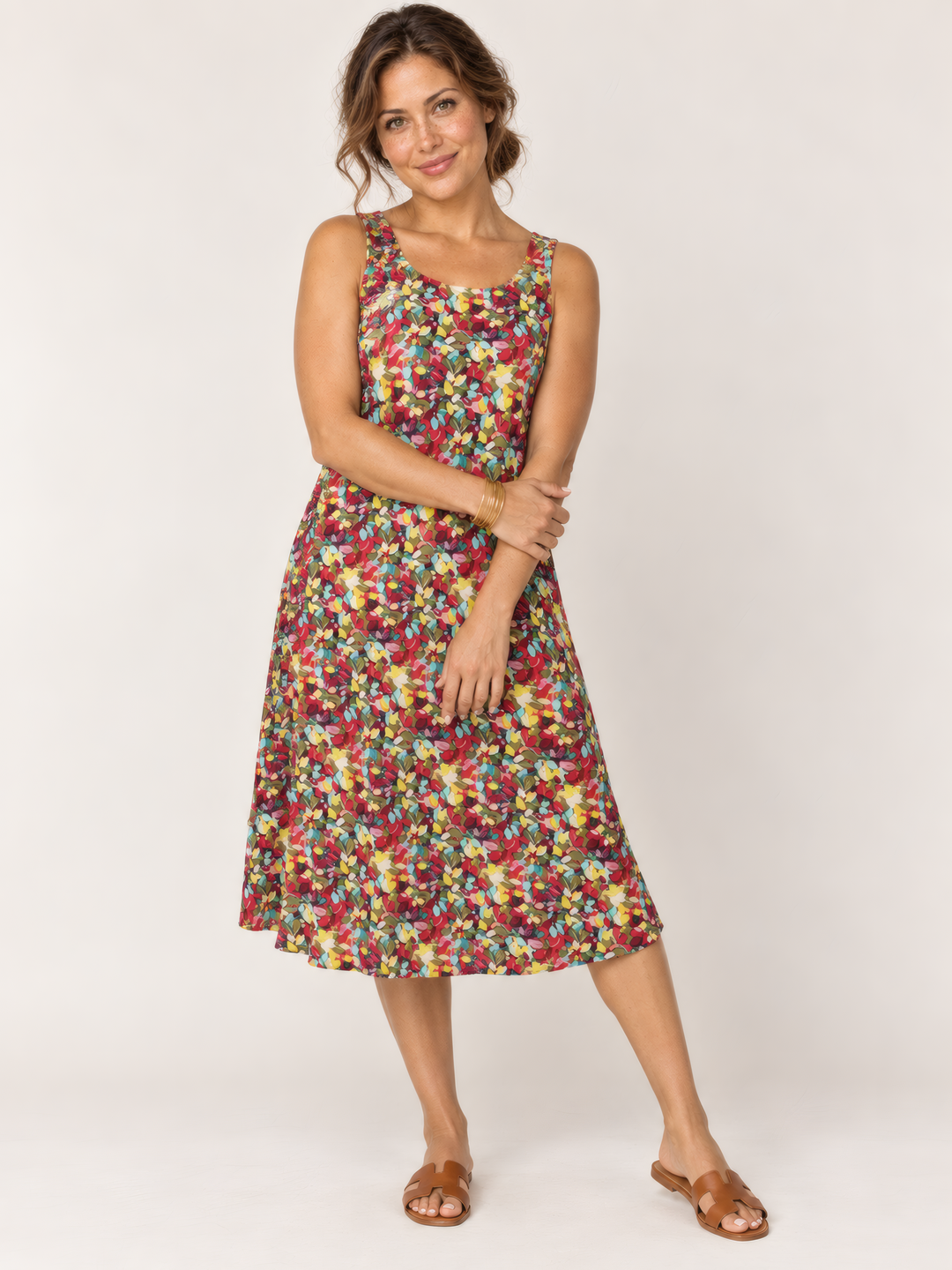 Dress Addict Jamy Dress in Multi Color, front view on model