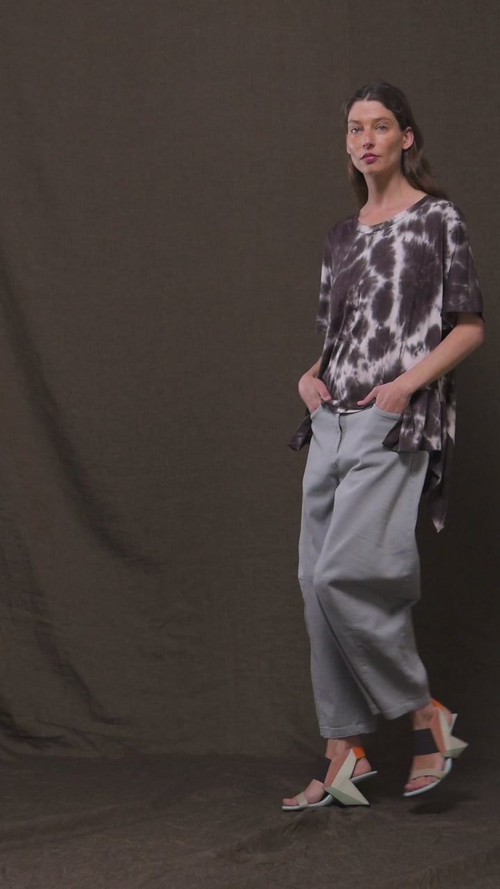 Alembika Clothing - Asymmetrical Splash Tunic, Tie Dye
