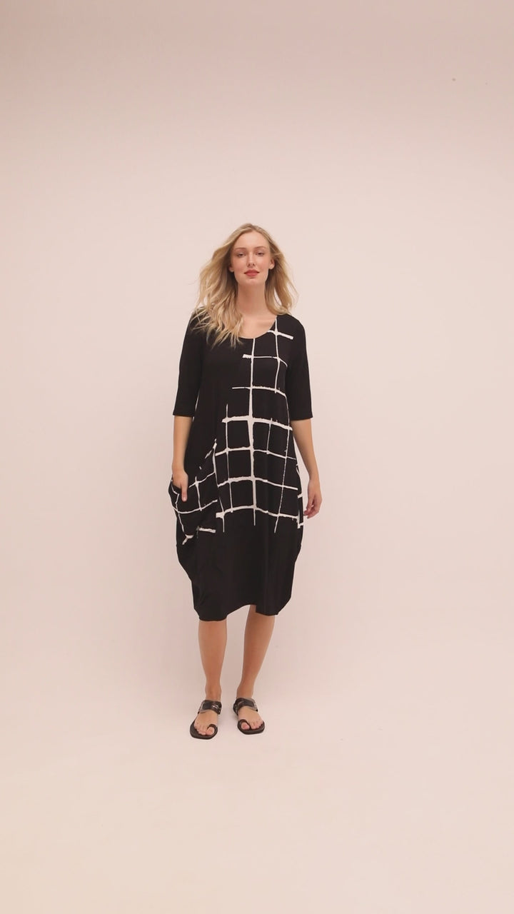 Ozai N Ku Chara Easy Dress, Mono Final Sale Item