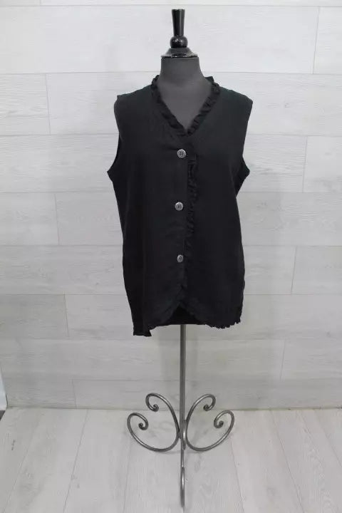 Focus Clothing - Ruffle Vest FINAL SALE ITEM