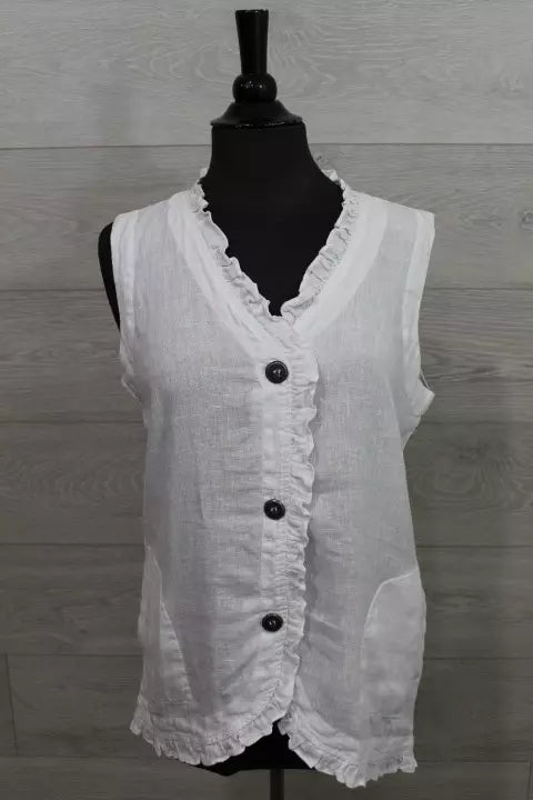 Focus Clothing - Ruffle Vest FINAL SALE ITEM