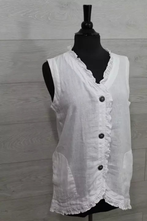 Focus Clothing - Ruffle Vest FINAL SALE ITEM