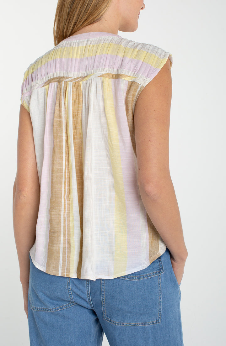 Liverpool - Dolman Button Front Woven Blouse