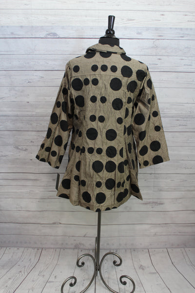 Yushi Clothing Jacket Shirt Polka Dot Design Best Seller - Shopboutiquekarma