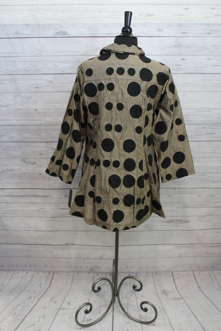 Yushi Clothing Jacket Shirt Polka Dot Design Best Seller - Shopboutiquekarma