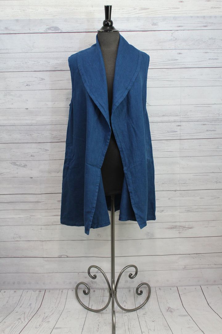 Bryn Walker Heavy Linen - Marcella Vest - Shopboutiquekarma