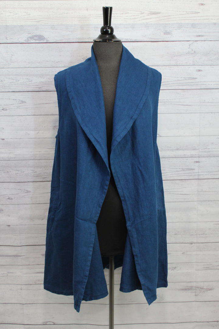 Bryn Walker Heavy Linen - Marcella Vest - Shopboutiquekarma