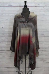 Multi Large Stripe Reversible Pashmina - Shopboutiquekarma
