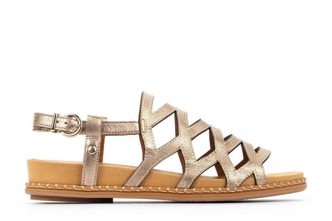 Pikolinos Women's Marazul Sandal - Calfskin Leather Strappy Summer Sandals